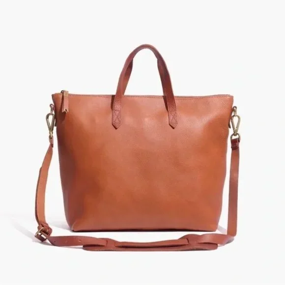 Madewell Leather Transport Carryall Tote | NWT | Large | Brown - Picture 3 of 7